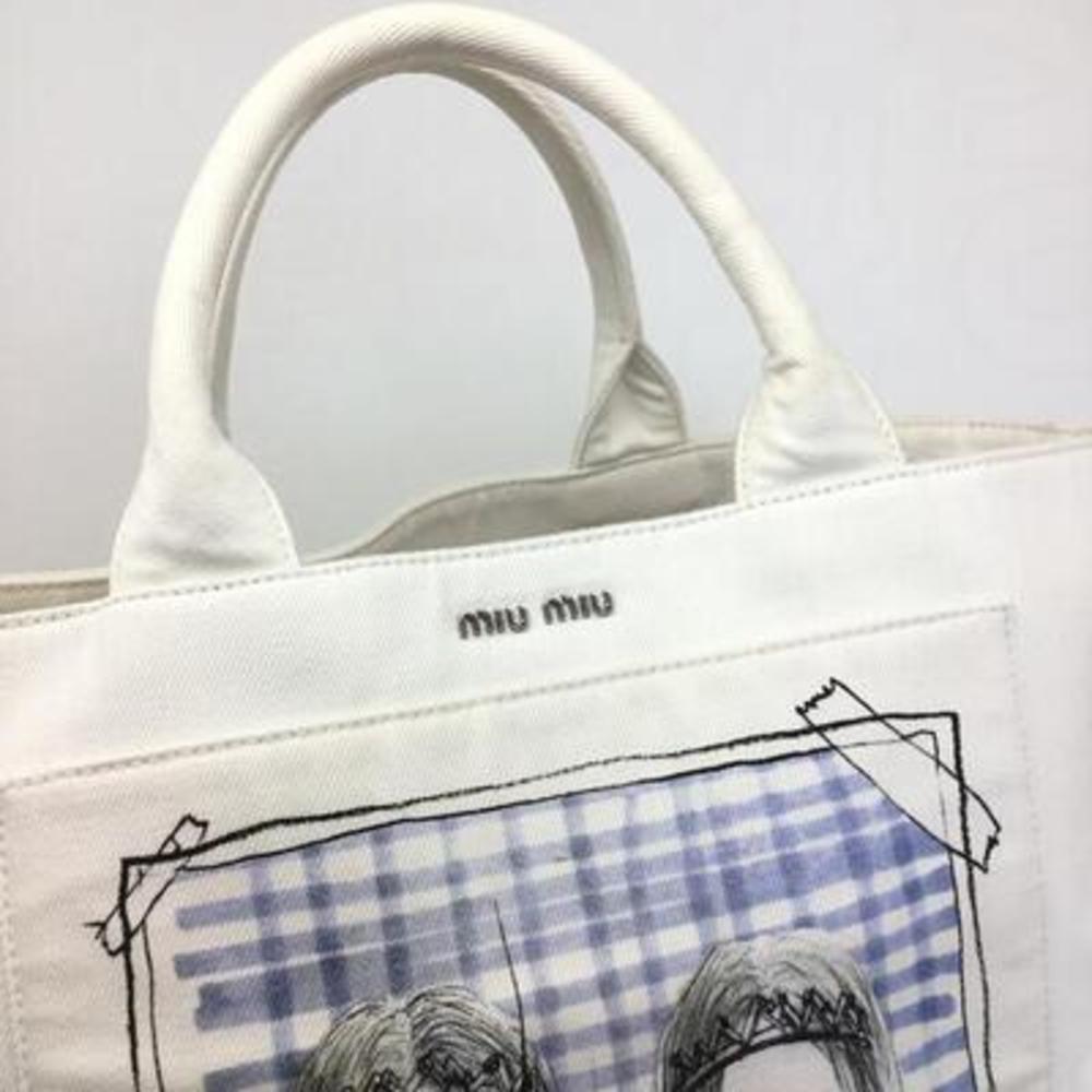 Miu Miu 2way Tote Bag White - image 7